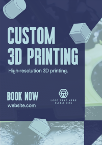  Custom 3D Printing  Flyer