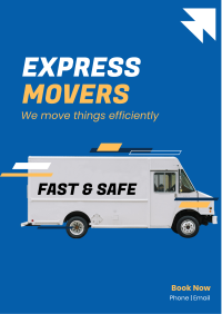 Express Movers Flyer Design