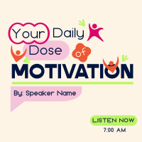 Daily Motivational Podcast Instagram Post Design