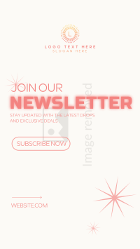 Minimalist Newsletter TikTok Video