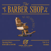 Editorial Barber Shop Instagram Post