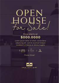 Open Grey House Flyer