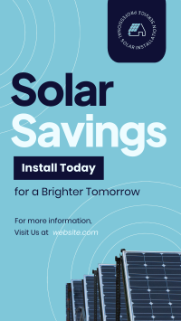 Solar Savings Instagram Story