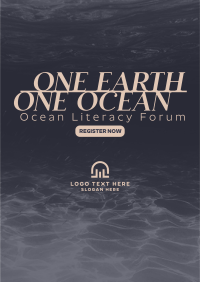 One Ocean Poster