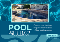 Pool Problems Maintenance Postcard