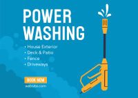 Power Washing Services Postcard Design