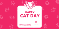 Cat Day Greeting Twitter Post