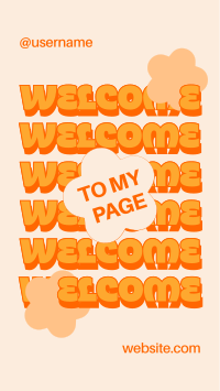 Quirky Welcome to My Page YouTube Short Design