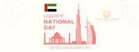 UAE National Day Landmarks Facebook Cover Design