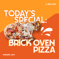 Brick Oven Pizza Instagram Post