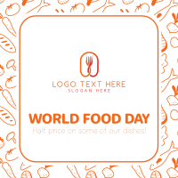 World Food Day Pattern Instagram Post Design
