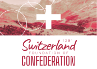 Switzerland Foundation of Confederation Postcard Image Preview