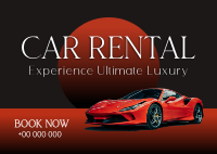 Lux Car Rental Postcard