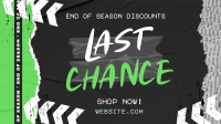 Grunge End Of Season Sale Facebook Event Cover