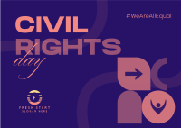 Civil Rights Day Postcard