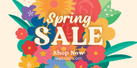 Spring Sale bouquet Twitter Post