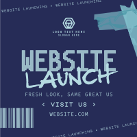 Urban Grunge Website Launch Instagram Post Design