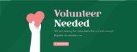 Cute Volunteer Today Facebook Cover