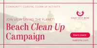 Beach Clean Up Drive Twitter Post