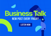 Business Podcast Postcard