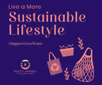Sustainable Living Facebook Post