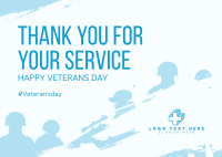 Thank You Veterans Postcard Design