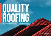 Quality Roofing Postcard