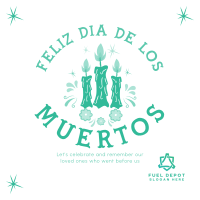 Candles for Dia De los Muertos Instagram Post Image Preview