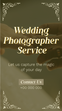 Floral Wedding Videographer Facebook Story