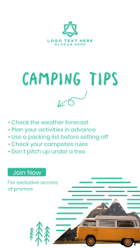 Camping Tips Facebook Story