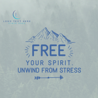 Free Your Spirit Instagram Post Design
