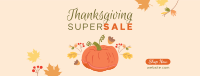 Thanksgiving Pumpkin Sale Facebook Cover Design