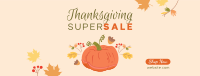 Thanksgiving Pumpkin Sale Facebook Cover