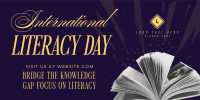 International Literacy Day Greeting Twitter Post