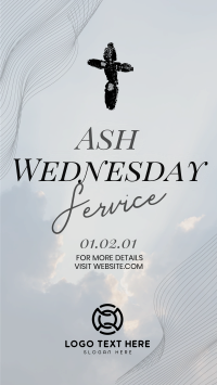 Cloudy Ash Wednesday  Facebook Story