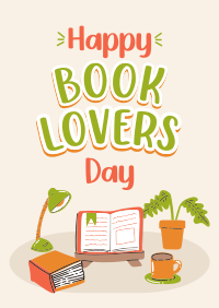 Book Day Greeting Poster