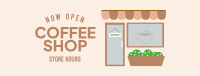 Local Cafe Storefront Facebook Cover