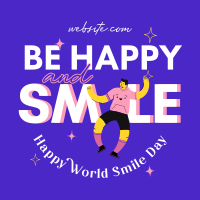 Be Happy And Smile Instagram Post