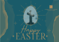 Religious Easter Postcard