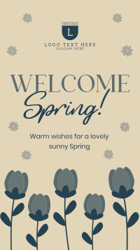 Welcome Spring Greeting Facebook Story