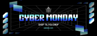 Futuristic Cyber Monday Facebook Cover Image Preview