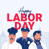 Happy Labor Day Instagram Post Design