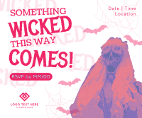 Wicked Halloween Party Facebook Post