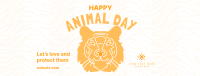 A Happy Lion Facebook Cover Image Preview