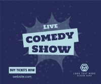 Live Comedy Show Facebook Post