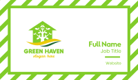 Green House Tree Business Card Image Preview