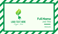 Green Eco Plug Business Card