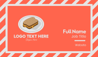 Cheese Sandwich Plate Business Card Design