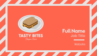 Cheese Sandwich Plate Business Card
