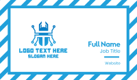 Blue Tech Beetle Business Card